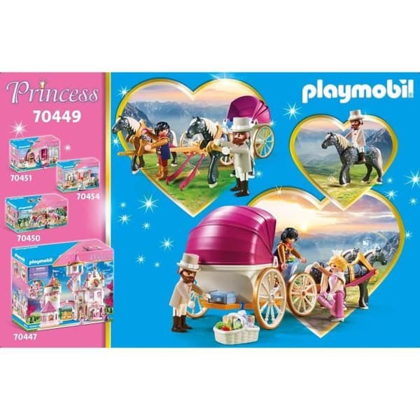 PLAYMOBIL 70449 Vagn och kungapar, Prinsessor, 60 stycken, Från 4 år