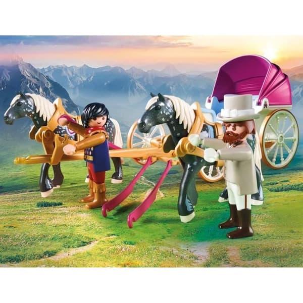PLAYMOBIL 70449 Vagn och kungapar, Prinsessor, 60 stycken, Från 4 år