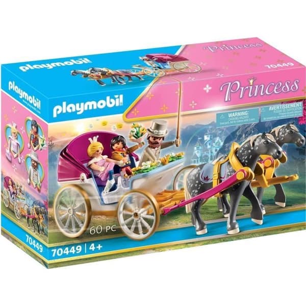PLAYMOBIL 70449 Vagn och kungapar, Prinsessor, 60 stycken, Från 4 år