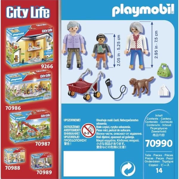 PLAYMOBIL - 70990 - Stadsliv - Farföräldrar med barnbarn