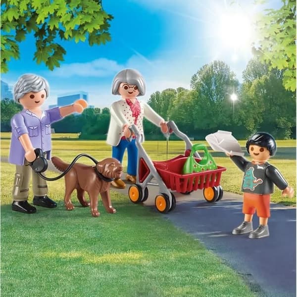 PLAYMOBIL - 70990 - Stadsliv - Farföräldrar med barnbarn