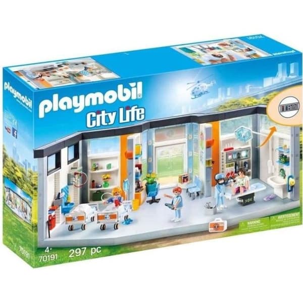 Utrustad klinik - PLAYMOBIL - 70191 - City Life - Utrustad operationssal - Tillbehör ingår