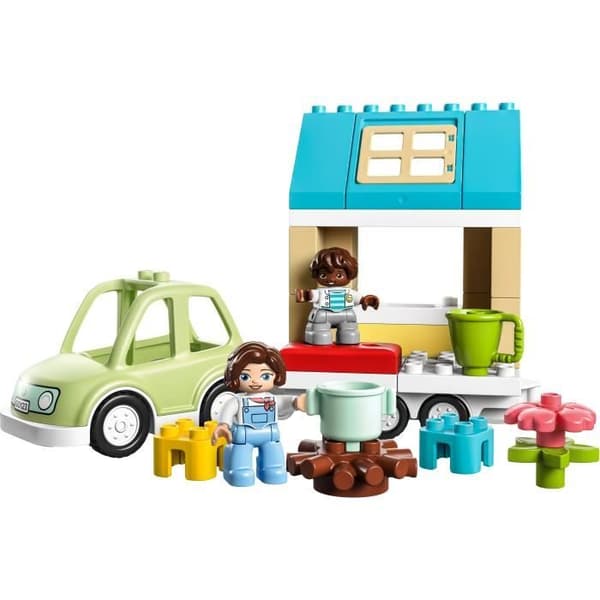 LEGO DUPLO My Town 10986 Familjehem på hjul - Pedagogisk leksak med bil och klossar