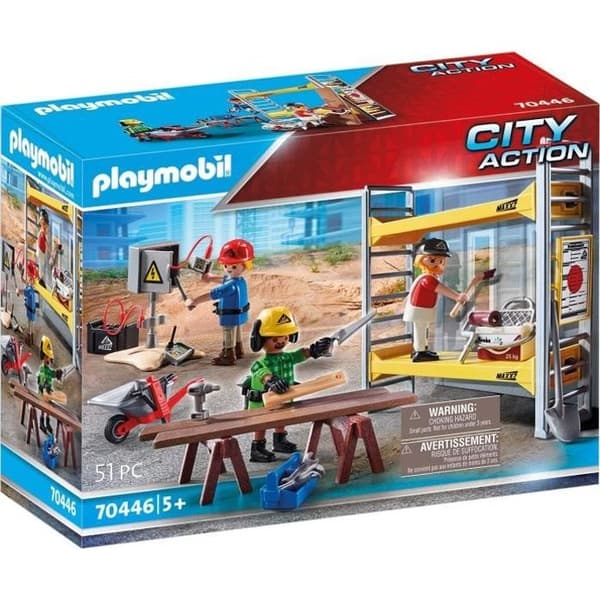 PLAYMOBIL - 70446 - City Action Construction - Arbetare med byggnadsställningar