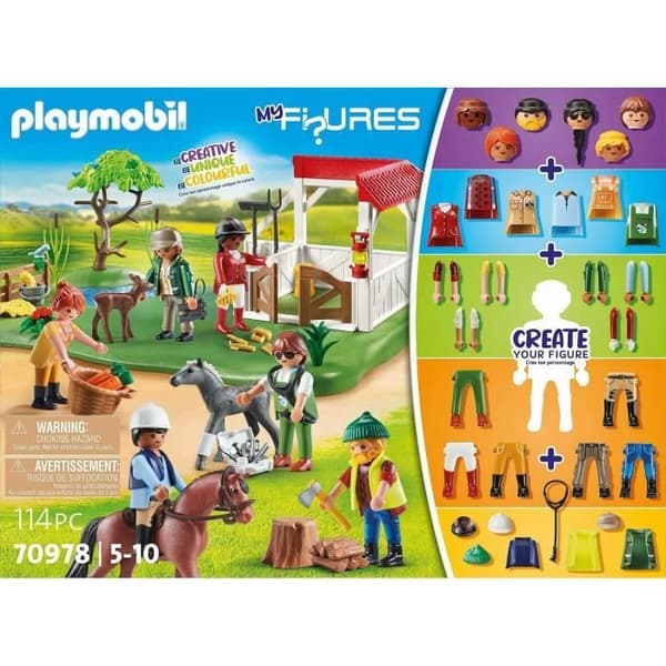 PLAYMOBIL - 70978 - Mina figurer: Horse Ranch - Figurer - Kombinera dina djur- och naturkaraktärer