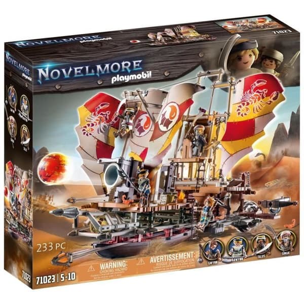 PLAYMOBIL - Sal'ahari Sands - Sand Ship - Novelmore - Äventyrsskelett - 233 bitar