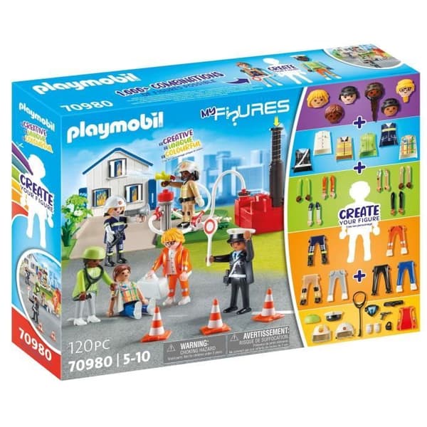 PLAYMOBIL - Mina figurer: Första hjälpen-arbetare - Flerfärgad - 120 stycken - Från 5 år