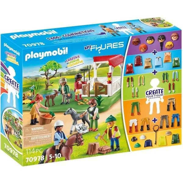 PLAYMOBIL - 70978 - Mina figurer: Horse Ranch - Figurer - Kombinera dina djur- och naturkaraktärer
