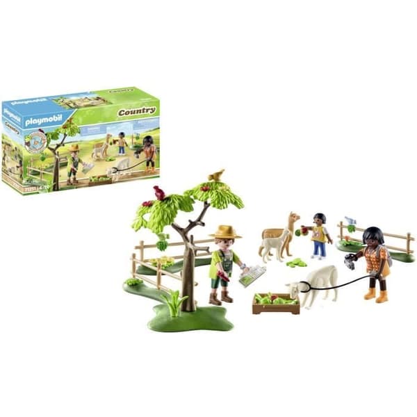 PLAYMOBIL 71251 Alpaca- och vandrarhölje, Country La Ferme, 56 stycken, från 4 år och uppåt