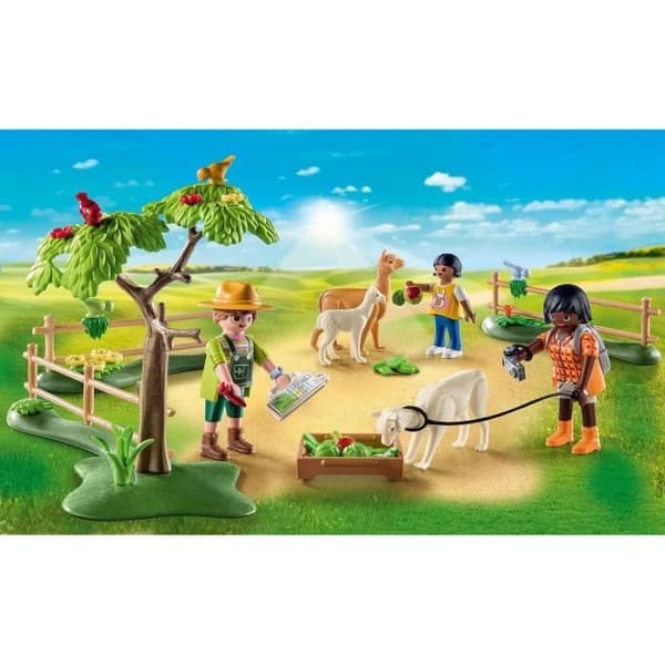 PLAYMOBIL 71251 Alpaca- och vandrarhölje, Country La Ferme, 56 stycken, från 4 år och uppåt