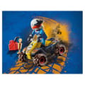 Miniatyrbild 3 av 3: Playmobil - Pilot och fyrhjuling - Hastighet och spänning - Barn - Flerfärgad - Blandade material