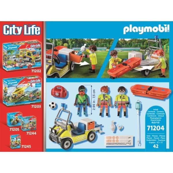 PLAYMOBIL 71204 Utryckningsfordon, City Action Rescuers, från 4 år