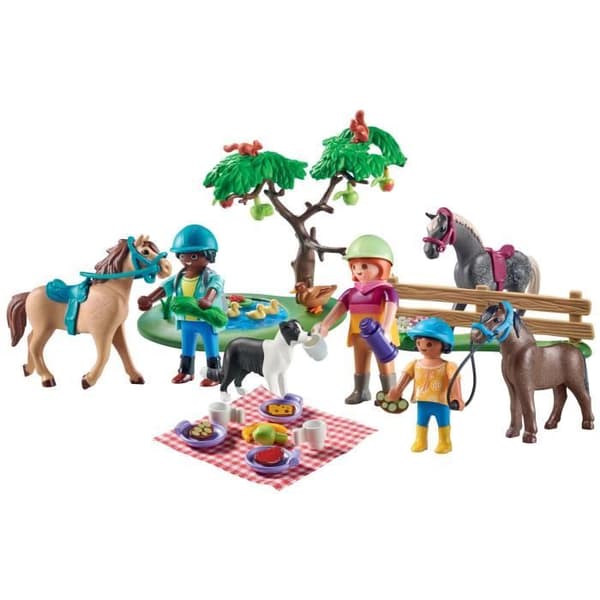 PLAYMOBIL - 71239 - Country - Ryttare, hästar och picknick - Blandat - 5 år - Tyskland