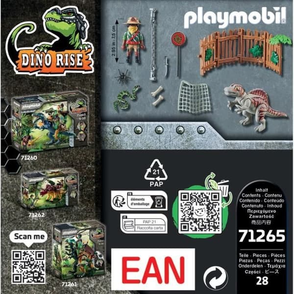 PLAYMOBIL 71265 Dino Rise Baby Spinosaurus Fighter
