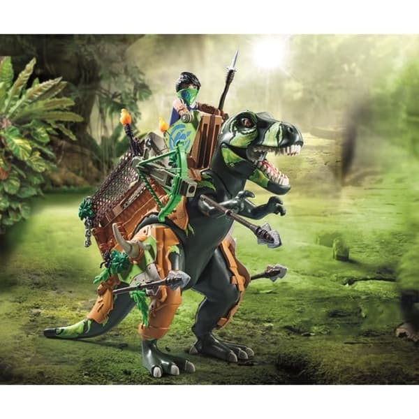 PLAYMOBIL - Dino Rise - Tyrannosaurus och soldat - Flerfärgad - 83 stycken