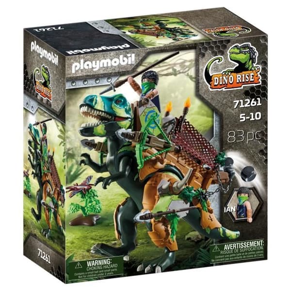 PLAYMOBIL - Dino Rise - Tyrannosaurus och soldat - Flerfärgad - 83 stycken