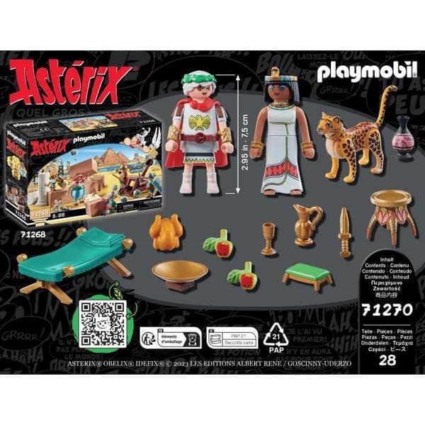 PLAYMOBIL 71270 Caesar och Cleopatra, Asterix, Karaktärer, Från 5 år