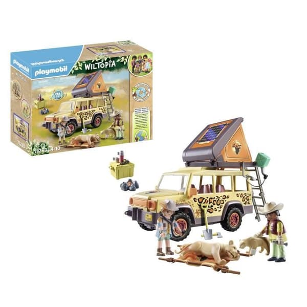PLAYMOBIL 71293 Utforskare med terrängfordon, Wiltopia, 98 delar, från 4 år och uppåt