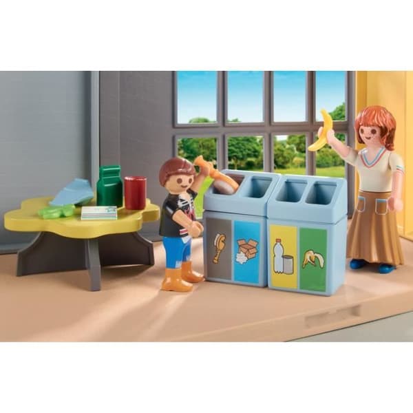 PLAYMOBIL 71331 Pedagogisk klass om ekologi, Stadsliv, Skola, 52 stycken, Från 4 år