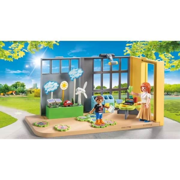 PLAYMOBIL 71331 Pedagogisk klass om ekologi, Stadsliv, Skola, 52 stycken, Från 4 år