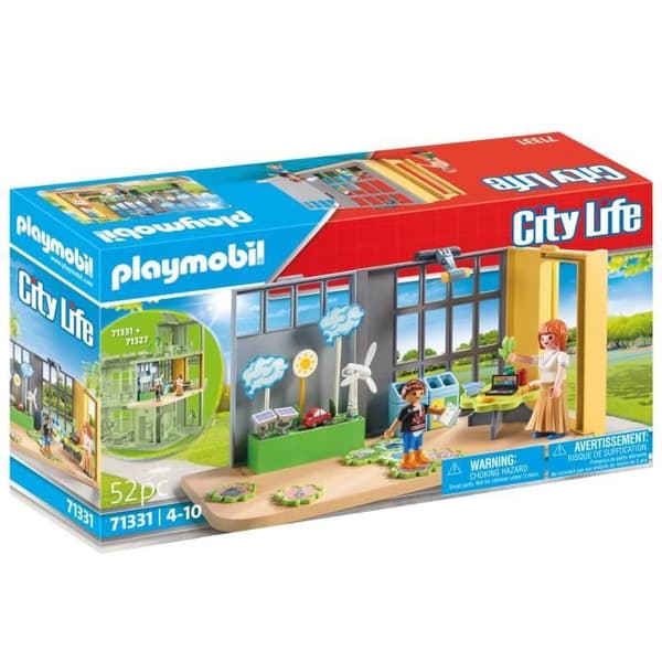 PLAYMOBIL 71331 Pedagogisk klass om ekologi, Stadsliv, Skola, 52 stycken, Från 4 år
