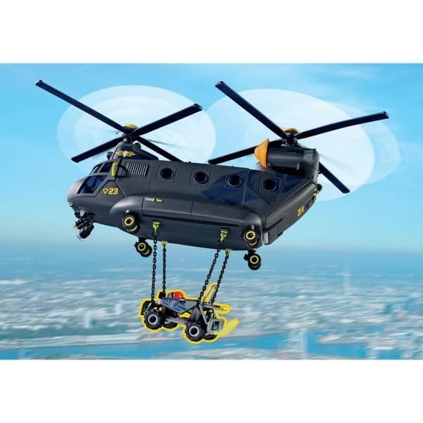 PLAYMOBIL 71149 Special Forces Transport Helikopter, Poliser, City Action, Elite Unit, 117 stycken, 5 år och uppåt