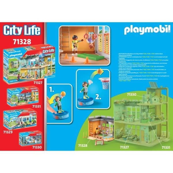 PLAYMOBIL 71328 Idrottshall - Stadsliv - Skola - Älskar att lära Skolvärlden