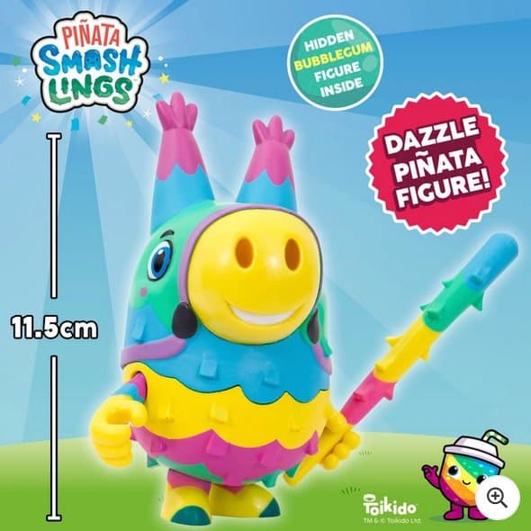 Piñata Smashlings Dazzle the Donkey Figure