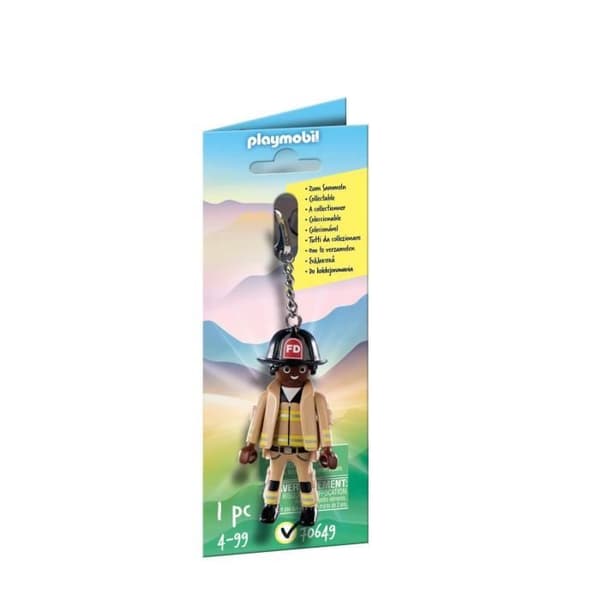 Brandmansnyckelring - PLAYMOBIL - 70649 - Vikt 40,5 g - För barn - 2 års garanti