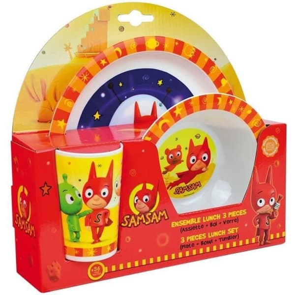 Mikrovågsbart barnmatset - FUN HOUSE - SAMSAM - Flerfärgad - 3 år och uppåt