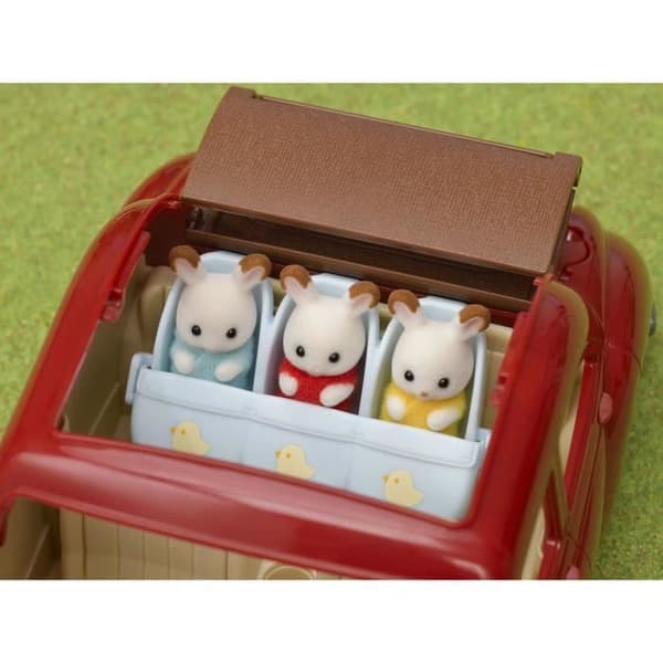 SYLVANIAN FAMILIES trippelvagn - För barn - Byn - Med avtagbart överdrag - Från 3 år