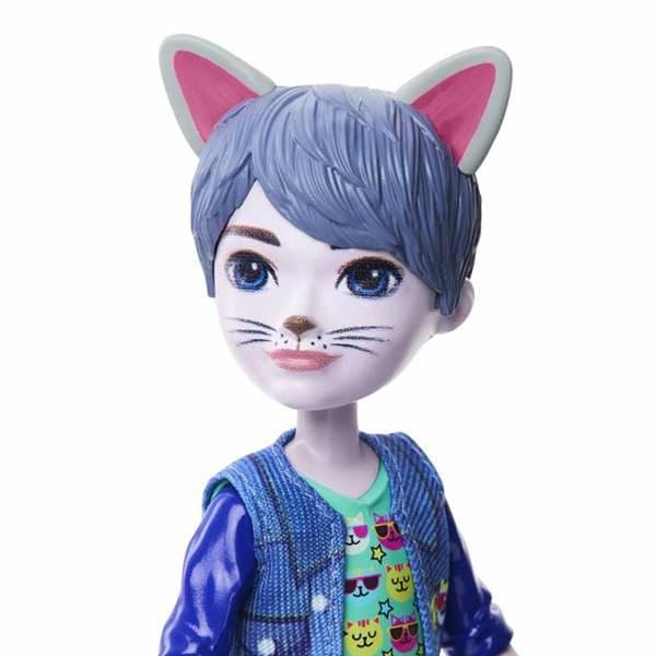 Dukke Mattel Enchantimals 15 cm Kæledyr Kat