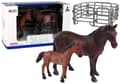 Miniatyrbild 1 av 3: Set of 2 figurines Horse with foal and pen