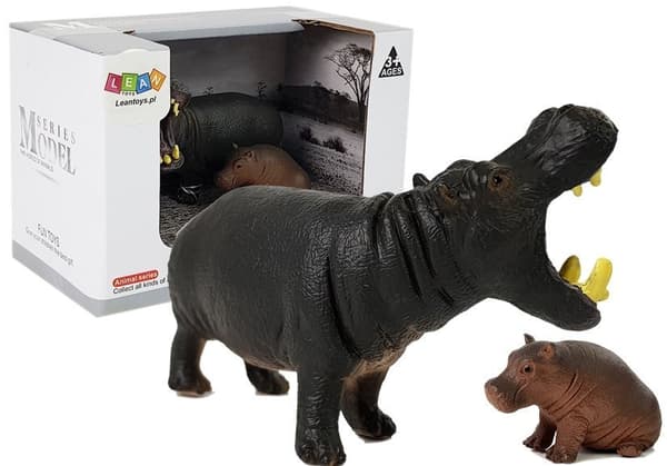 Set of figures Animals Africa Hippo Zebra
