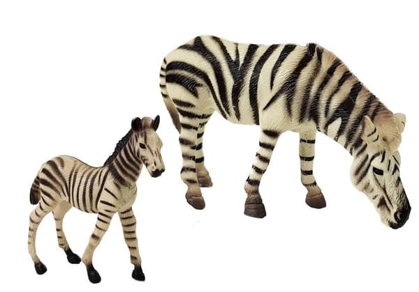 Set of figures Animals Africa Hippo Zebra