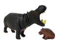 Miniatyrbild 5 av 7: Set of figures Animals Africa Hippo Zebra