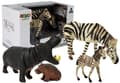 Miniatyrbild 1 av 7: Set of figures Animals Africa Hippo Zebra