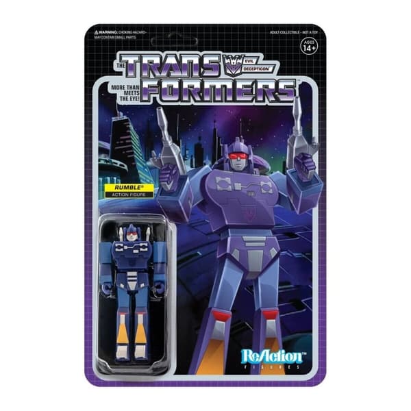 Transformers Evil Decepticon - Rumble - ReAction Action Figure | CDON