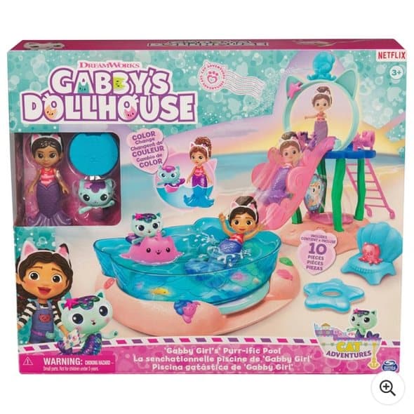 Gabby's Dollhouse Gabby Girl's Purr-ific Pool Playset