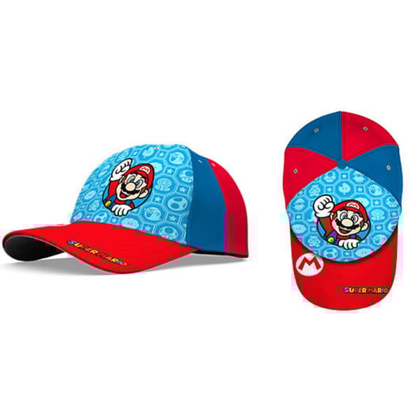 Keps Cap Kepsar 012023 SUPER MARIO Röd/blå 52/54cm VÄLJ