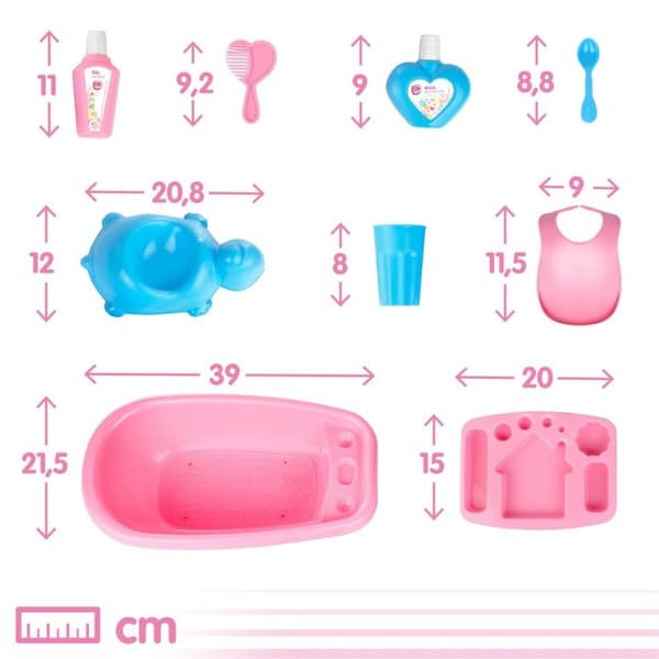 Docka tillbehör Colorbaby Bebisdocka 20 Delar 39 x 9,5 x 21,5 cm 6 antal