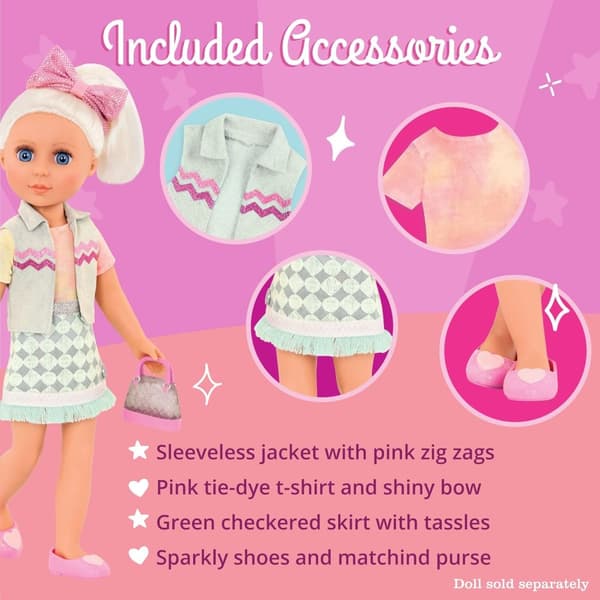 Glitter Girls – Dazzling Denim Skirt & Top Deluxe Outfit
