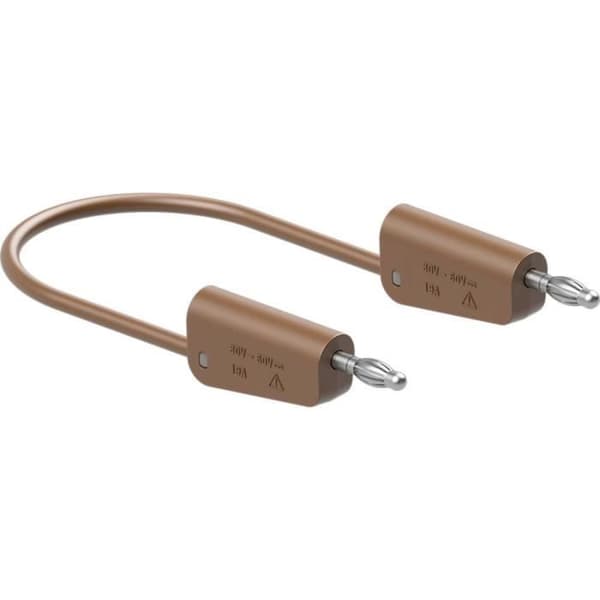 Testkabel - Stäubli - LK-4N-F10 - 50 cm - Brun - Extremt flexibel