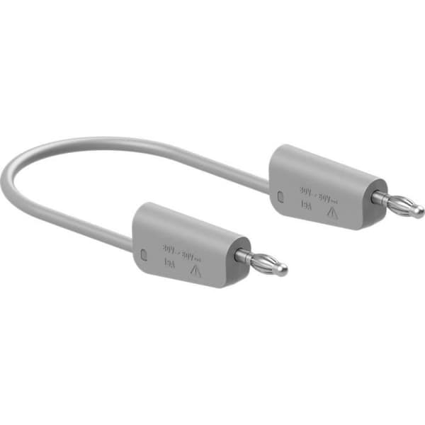 Testledning - Stäubli - LK-4N-F10 - 25 cm - grå