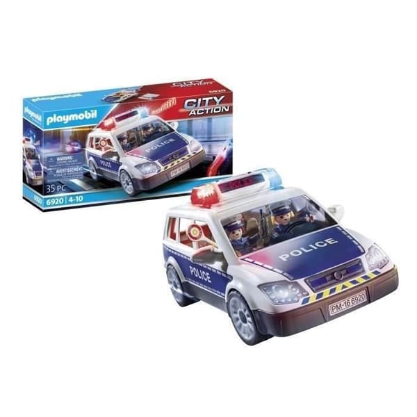 PLAYMOBIL 6920 Polisbil med Ljus och Siren, City Action, poliser, Från 5 år