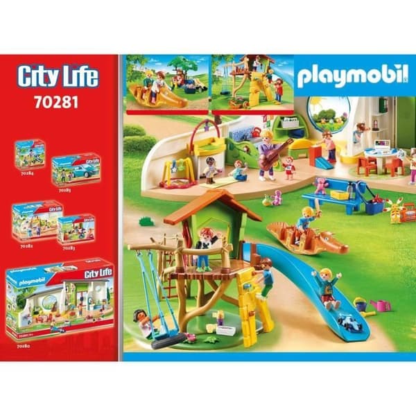 PLAYMOBIL 70281 Lekplats och barn, City Life, 83 stycken, från 4 år och uppåt