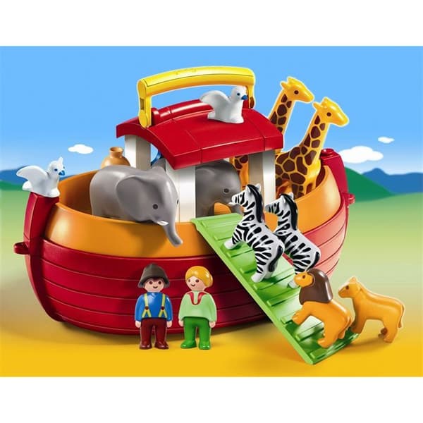 PLAYMOBIL - 6765 - Transportabel Noaks ark - Gul - Plast - Barn - Blandat