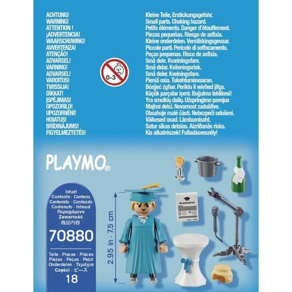 PLAYMOBIL - 70880 - Graduate - Special Plus-karaktär med tillbehör för nya berättelser