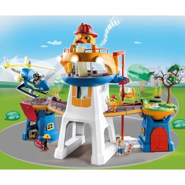 PLAYMOBIL - 70910 - Duck on call huvudkontor - 119 stycken - Barn - Vit och orange