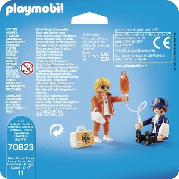 PLAYMOBIL - 70823 - Playmobil Duo - Räddare och polis